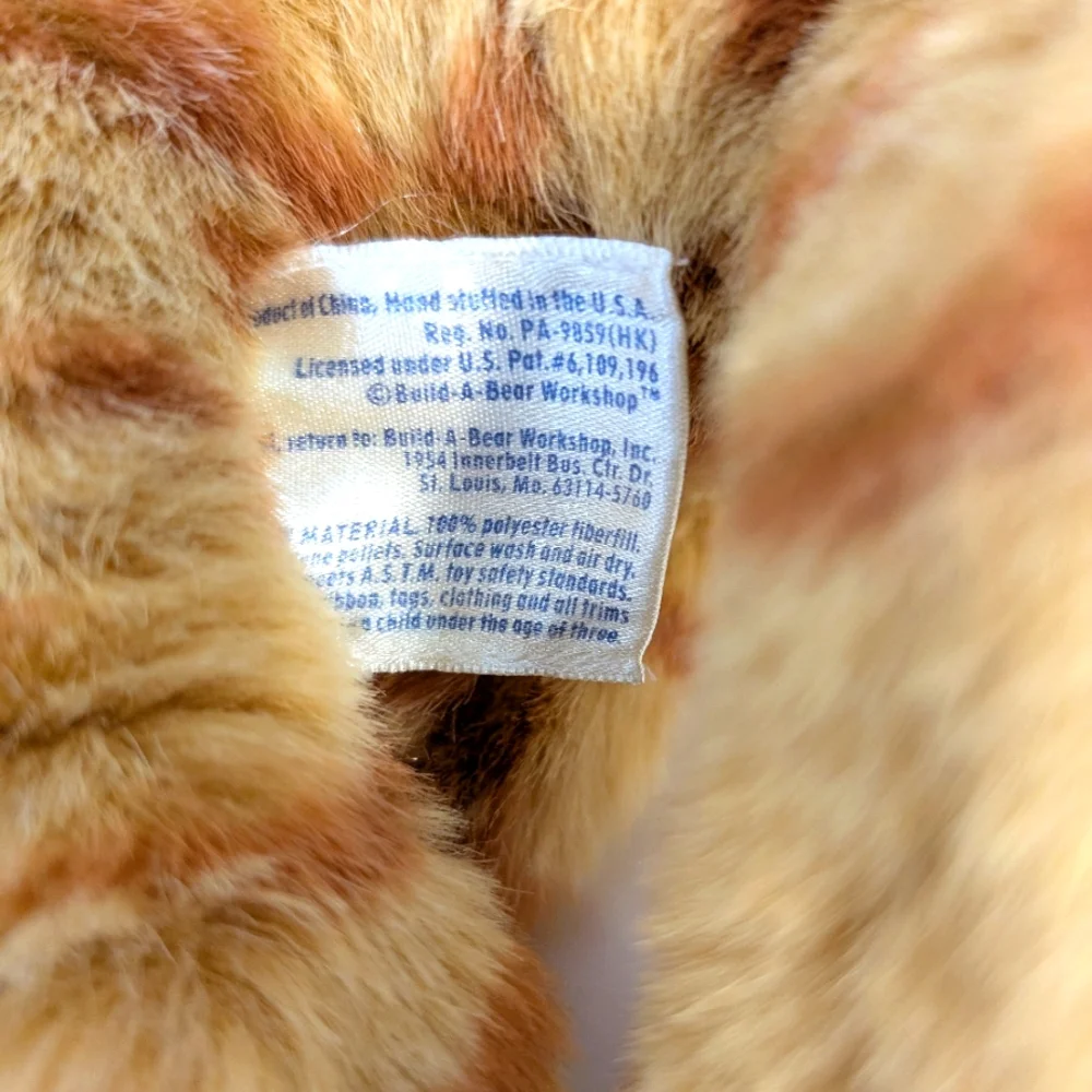 Build-a-Bear Retired Cat Kitty Tabby Orange Plush with Sound‎ 17